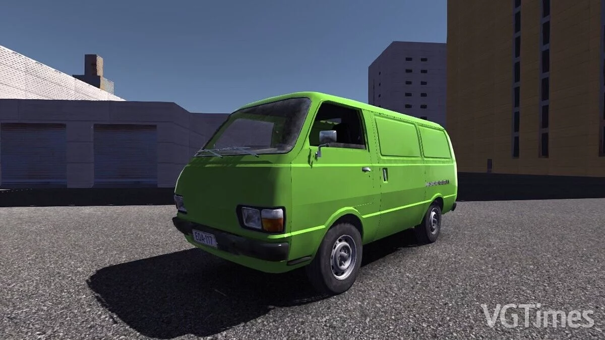 Fourgon vert